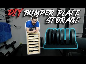 DIY Bumper Plate Storage - DIY Weight Plate Storage