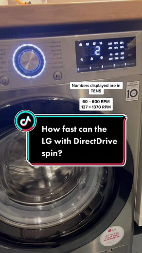 Let's see how fast the LG with DirectDrive can spin! Faster than the Samsung! #washingmachine #speed #LG #directdrive #test #inverter