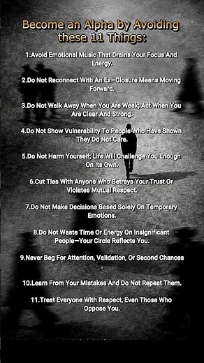 Become an Alpha by Avoiding These 11 things....#psychology #alpha #shorts