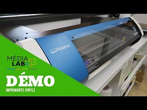 Démonstration de l'imprimante vinyle