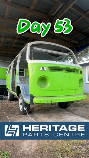 The Green Machine on Instagram: "#day53 Working on my VW Campervan Evert Day til she’s ready to hit the road! Heritage Parts Centre is a classic VW, Porsche and Land Rover parts specialist, based in the UK. The Heritage team is passionate about what they do, from sourcing the best quality products, to the expertise and advice they provide. Heritage Parts Centre is run by enthusiasts, for enthusiasts. Visit: heritagepartscentre.com / heritagepartscenter.com You can get 10% off Heritage Parts Cent