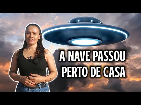MORADORA VIU UMA NAVE ALIENÍGENA PASSANDO PERTO DE CASA E POUSANDO NO TOPO DA SERRA 👽😳