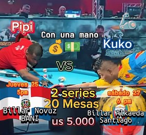 Kuko 🇨🇴🦾 Vs Pipí de Azua 🇩🇴 Billar NOVUZ en BANI 💵5.000 Carrera a 20 Mesas 2 series La jugada más esperada, hoy no se puede aplazar Pipí de Azua, Que Gane el mejor 🎱🔥 Kuko el Androide 🇨🇴🦾 #pool #bola10 #billar #reels #reelsviral #reelsviralfb #reelsvideoシ #videos #videosvirales #kuko #VideosFacebook #fyp #fypシ #fypシ゚viral #fypage #fypシ゚viralシfypシ゚viralシalシ #videos #buchacara #MosconiCup #viralreels #reelsviral #reelsviralシ #reelsfb #reelsfbシ #reelsfypシ゚ #reelsvideo #reelsfacebook #Efr