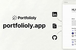 Portfolioly - Build personal website/resume from LinkedIn
