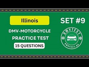 Illinois DMV Motorcycle Test 2025 | 15 Real Practice Questions | DMV Test 2025 Set #9