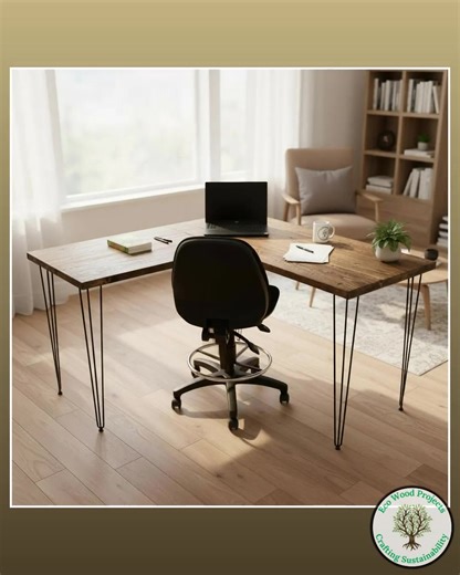 Transform your workspace with the beautiful charm of our Reclaimed Wood Corner Desk! 🌳✨ This handmade L-shaped desk is crafted from sustainable timber and features stylish hairpin legs, combining rustic elegance with modern functionality. Perfect for creating a cozy home office, it brings warmth and sophistication to your daily grind. Imagine the stories this unique piece could tell while you conquer your tasks with ease. 🖥️💼 Ready for your workspace glow-up? Grab yours now for just £315.00! 