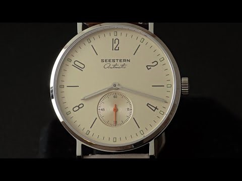 Seestern S382 Bauhaus Style Automatic Watch - Ivory Dial | Unboxing and Quick Look