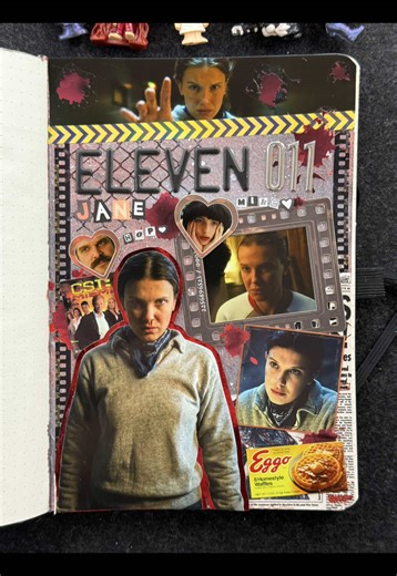 ASMR Journal Crafting Inspired by Stranger Things