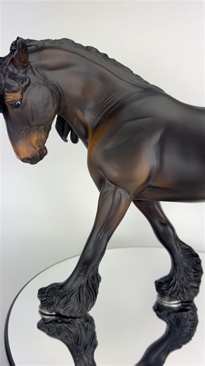 Breyer Model Horses on Instagram: "One of the most incredible accomplishments of medieval Scandinavians was the longship, and the Oseberg ship burial is one of its best-preserved specimens. Today's BreyerFest Special Run reveal, a stunning dark seal bay drafter, is named for this historical ship. 🇳🇴 Oseberg will be available to BreyerFest VIP, All-Access, and Online Traditional Access ticket holders!"