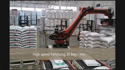 Automatic Robot Arm 6 Axis KUKA KR 50 R2500 Industrial Robot  With Robotic Gripper for Palletizing Material Handling Equipment