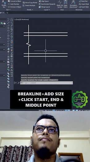 Draw Break Line in AutoCAD | CAD Tutorial BD
