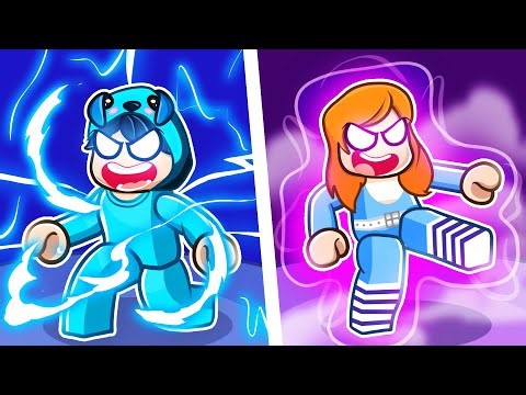 Roblox but we have OVERPOWERED ELEMENTS With Crazy Fan Girl!