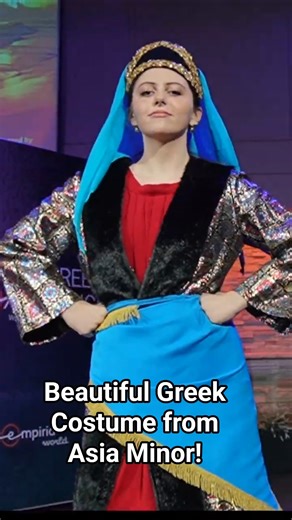 Beautiful Traditional Greek Costume of Asia Minor (Ανατολία) #greek #entertainment #greece #costume