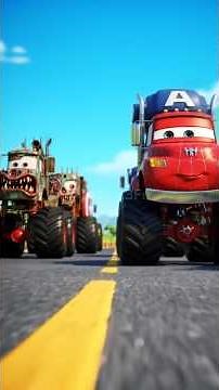 MONSTER TRUCK ZOMBIES vs SUPERHERO TRUCKS 🚚🔥 | Epic Cartoon Battle!