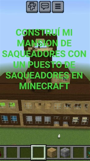 COMO HACER UNA MANSION DE SAQUEADORES EN MINECRAFT #minecraft