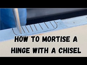 How to cut a hinge mortise with a chisel