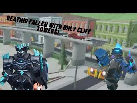 Can I beat Fallen with only Cliff towers?