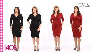 Maximila - Dress - Jerseykleid - Cherry Red - Black | Lace.eu