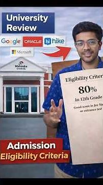 20Lakhs fee in Mahindra University? Is it worth studying here? Fee, Admissions, Placements, Reality