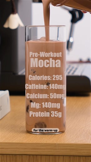 Healthy Pre-Workout Mocha Protein Shake Recipe - Proffee #mocha #workout #proteinshake
