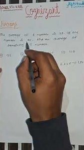 Average Aptitude Question | Cognizant Placement | Easy Trick | Shorts #expressvtu4all