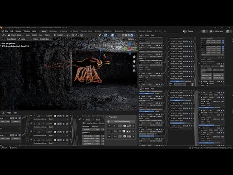 I created a complete walking nervous system from scratch, without a single keyframe. #upbge #art