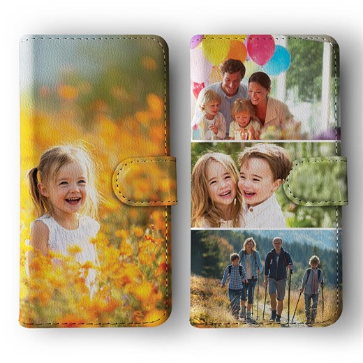 Personalised Wallet Phone Case for iPhone 17 16 15 14 13 12 Pro Max Plus Samsung S25 S23 - Custom Flip Case Your Own Picture, Collage Photo - Etsy UK