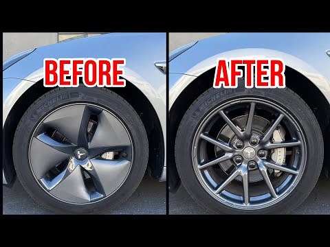 How To Upgrade Tesla Model 3 Aero Wheels For Less Than $40