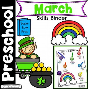 March Preschool Activities Binder - Planning Playtime