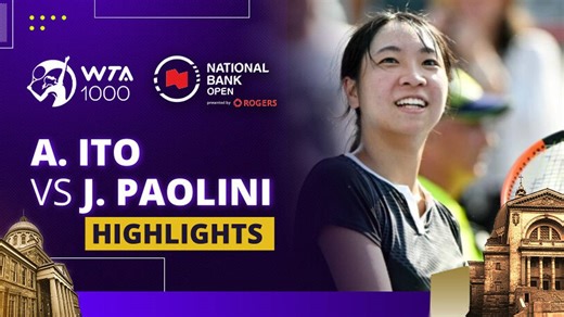 Aoi Ito vs Jasmine Paolini - Highlight | WTA 1000: Omnium Banque Nationale 2025
