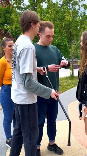 1.4M views · 4.5K reactions | “Blind” Pranks #fypシ #reaction #funny #tiktok #prank #smile #shocked #prankideas | TwinsOvezov | Facebook