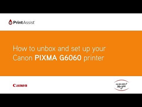 How to unbox and set up the Canon PIXMA G6060 MegaTank