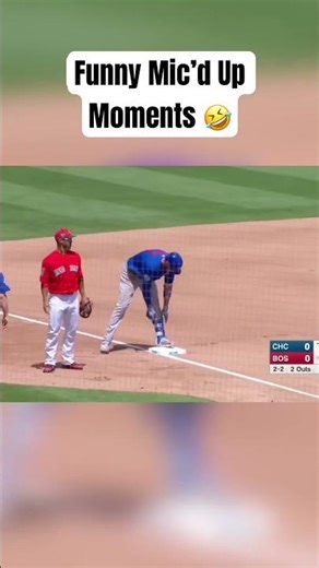 MLB funny mic’d up moments!😁 #mlb #baseball #sports 🎥:ESPN