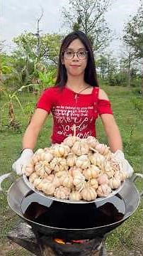 Cooking yummy deep fried garlic recipe