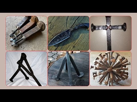 Fun Railroad Spike Welding Projects / scrap metal art
