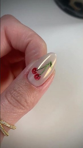 Cherry Nail Art Tutorial – Easy & Cute Spring Nail Design!