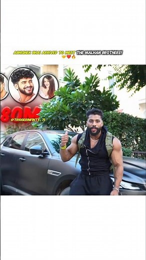 Abhishek Bhai arrived to meet the Malhan brothers 🤝❤️‪@liveinsaan‬ #fukrainsaan #triggeredinsaan