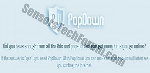 Désinstaller et Supprimer liste d'activation Pop-Ups