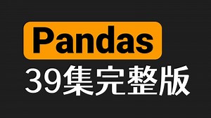 【全39集】Pandas数据分析零基础入门到精通全套教程！由浅入深讲解（全程干货）