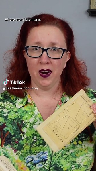 Helping you understand vintage patterns one video at a time. Step one: is my pattern factory folded? #vintagesewingpattern #vintagesewing #howto