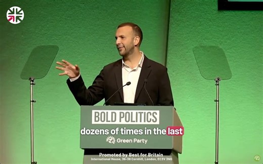 108K views · 5.4K reactions | Loud applause for Zack Polanski at the Green Party Conference: “You cannot be an effective environmentalist without talking about the deep inequality in our society.” | Best For Britain | Facebook
