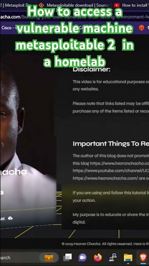 How to access a vulnerable machine metasploitable 2 in a #homelab #linux #metasploitable #hacker