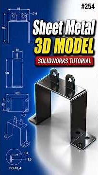 254 Sheet Metal #solidworks @needful3d