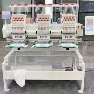 [Hot Item] 2025 Computer Controlled Three Head Topwisdom Embroidery Machines Same Tajima
