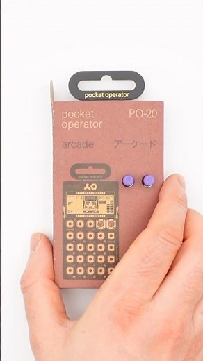 Unboxing a pocket arcade synth | Teenage Engineering Pocket Operator PO-20 Arcade