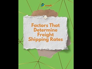 Factors That Determine Freight Shipping Rates | Dynamic Distributors