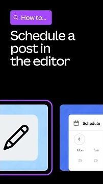 Mobile | How to schedule a social post from the Canva Editor