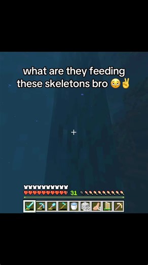 not enchanted either #bedrock #minecraft #videogame #fyp #game | bedrock skeletons