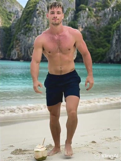 Bodybuilder Island Vacation #musclebuliding #muscle #model #bodybuilder #hunk #athlete #male