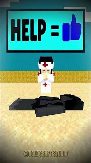 😇 Cute Doctor Girl! Does She DESERVE HEAVEN or SILLY HELL？! 😂 #minecraftshorts